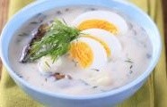 Bramborová polévka s vejci (kulajda)