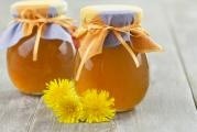 Pampeliškový med (sirup) s pomerančovou příchutí