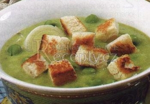 Polévka ze zeleného hrášku