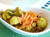 Zeleninová polévka s tofu knedlíčky recept