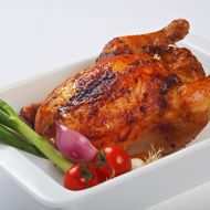 Křupavé kuře potřené medem, plněné rychlou nádivkou recept ...
