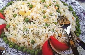Šunková rýže s hráškem recept  přílohy