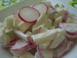 Ředkvičkový salát s jablky recept