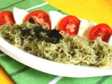 Zeleninové těstoviny Caprese recept