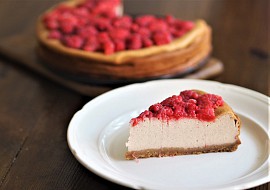Zdravý malinový cheesecake recept