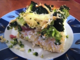 Zapečená rýže s brokolicí recept