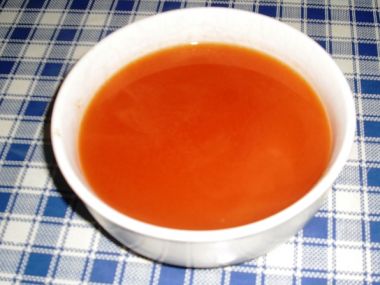 Rajská polévka s těstovinami