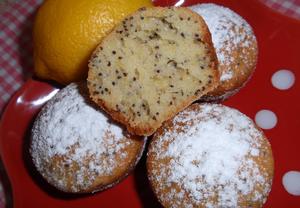 Citronovo-makové muffiny