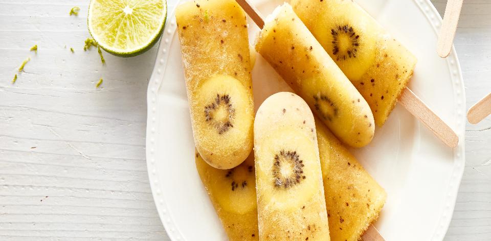 Ananasové nanuky s kiwi