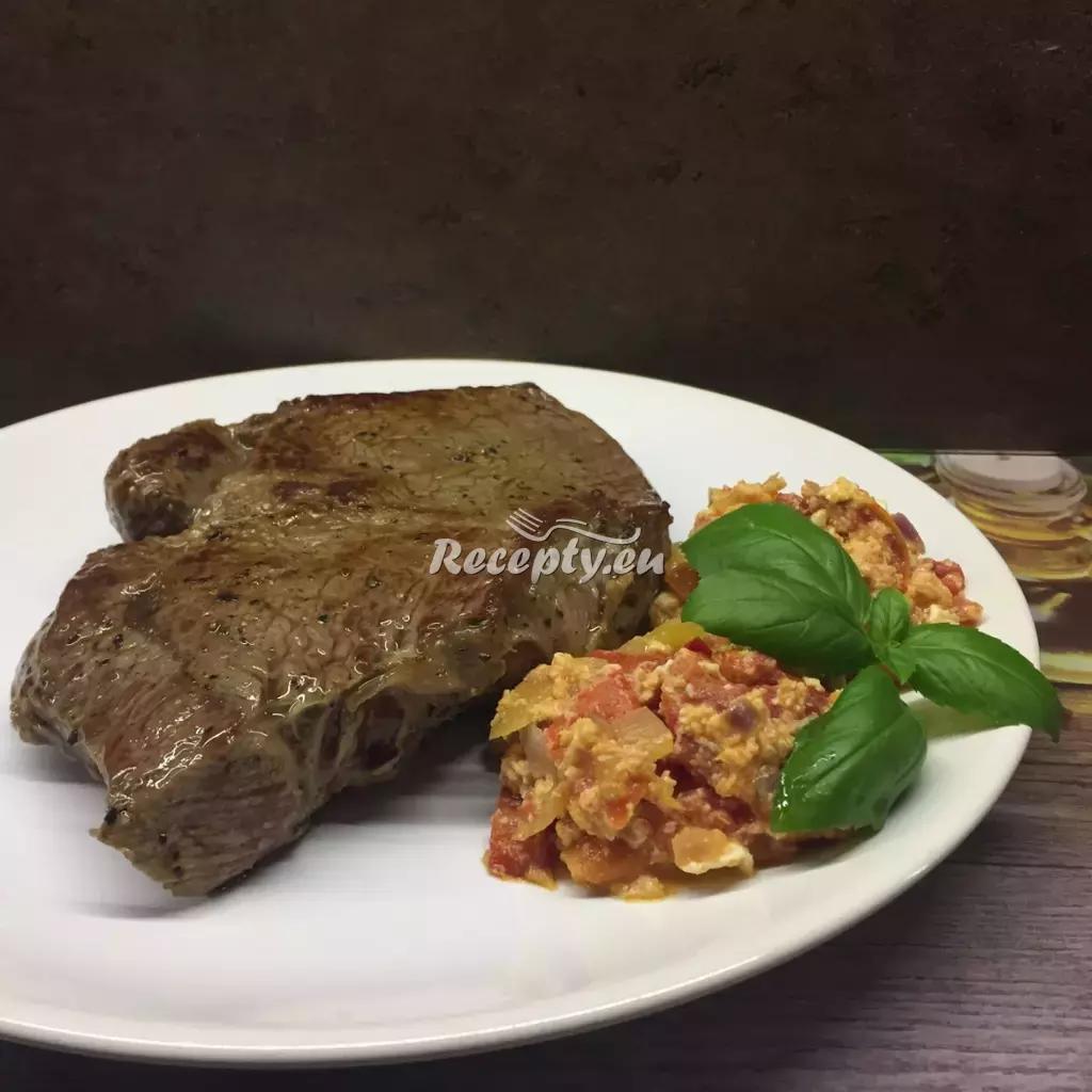 Hovězí steak na pepři recept  hovězí maso