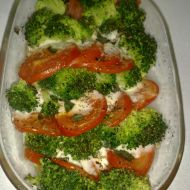 Zapečená brokolice s rajčaty a mozarellou recept