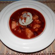 Dietní mexický guláš z kuřecího masa recept