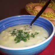 Květáková polévka s vajíčkem recept