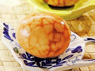 Čajová mramorová vejce