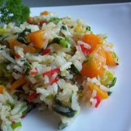 Zeleninová rýže se špenátem recept