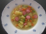 Mrkvovo-hrášková polévka s kari recept