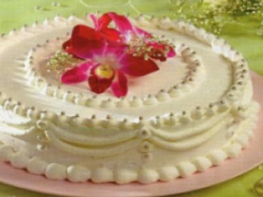 Smetanový svatební dort  bez vážení
