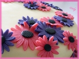Květinový růžovofialový dort recept