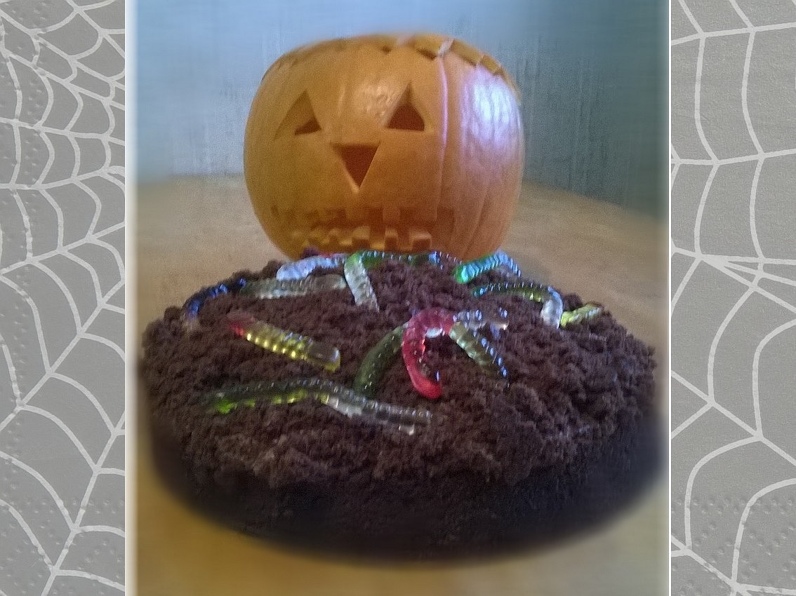 Halloweenský čokoládový dort recept