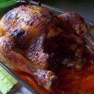 Pečené kuře s rajčaty recept
