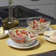 Kroupový salát s mátou a rajčaty recept