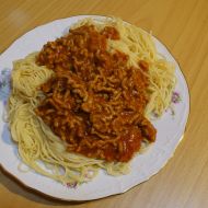 Maso na špagety recept