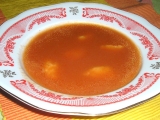 Rajská polévka s krupičkovými haluškami recept