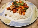 Barevné tofu s jasmínovou rýží recept