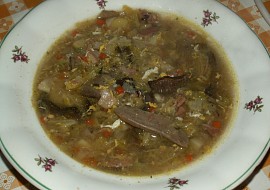 Kapustová polévka s houbami recept