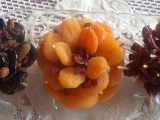 Kvietky zo sušeného ovocia na vianočný stôl recept