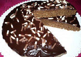 Čokoládovo  kokosový koláč recept
