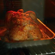 Pečené kuře s česnekem a brambory recept