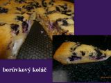 Borůvkový koláč  fofrovník recept