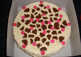 Oříškový dort s růžičkami recept