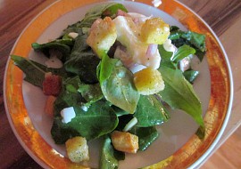 Pampeliškovo-bazalkový salát recept