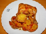 Grilované kuřecí čtvrtky s brambory recept