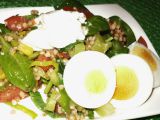 Pohankový salát s baby špenátem recept