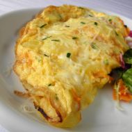 Vaječná omeleta s bramborem a ředkví recept