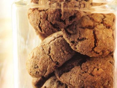 Hutné cookies s úlomky čokolády
