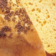 Hořčičný chléb z domácí pekárny recept