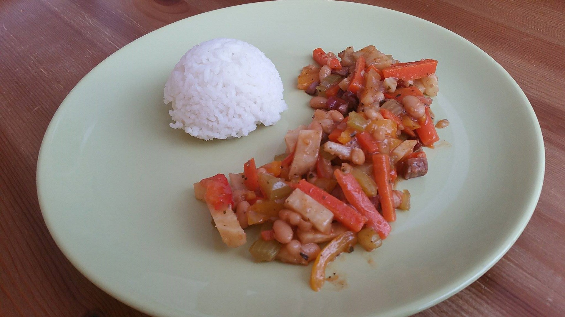Zeleninová směs s rýží recept