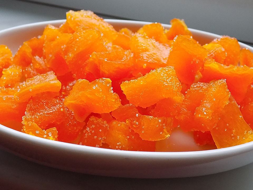 Kandovaná dýně s příchutí pomeranče recept