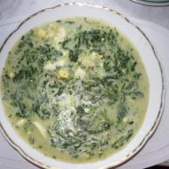 Špenátová polévka se smetanou a vejci recept
