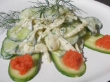 Osvěžující fenyklovo  okurkový salát recept