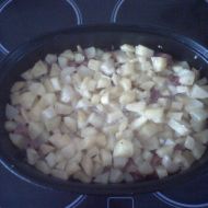 Zapékané brambory s kabanosem recept