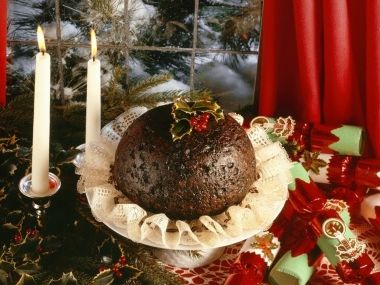 Traditional Christmas pudding (Vánoční dezert)