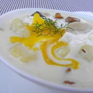 Smetanová houbová polévka s vejcem recept
