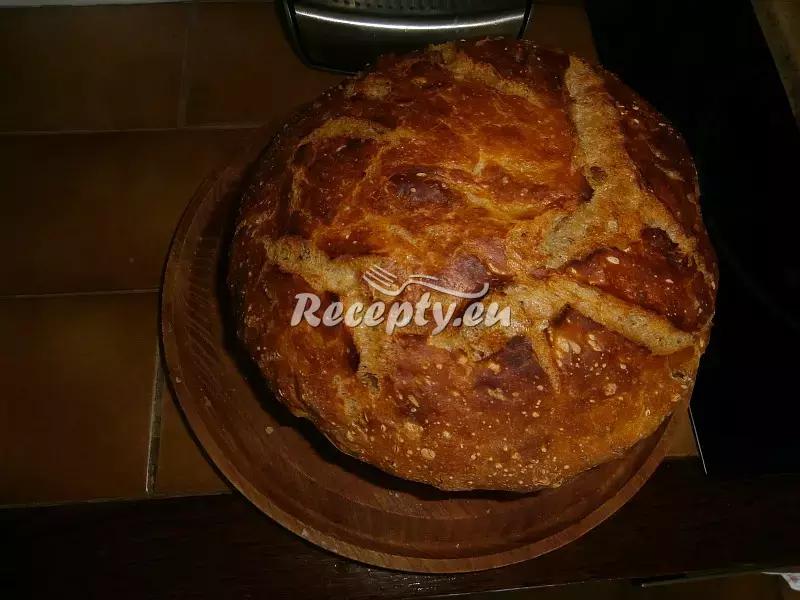 Výborný domácí chléb bez hnětení recept  pečivo