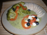 Cuketové pyré s brokolicí a vejcem / dietni recept