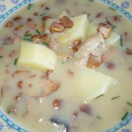 Jemná bramborová polévka s liškami recept